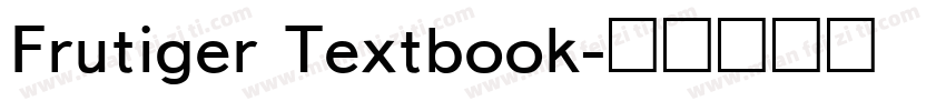 Frutiger Textbook字体转换